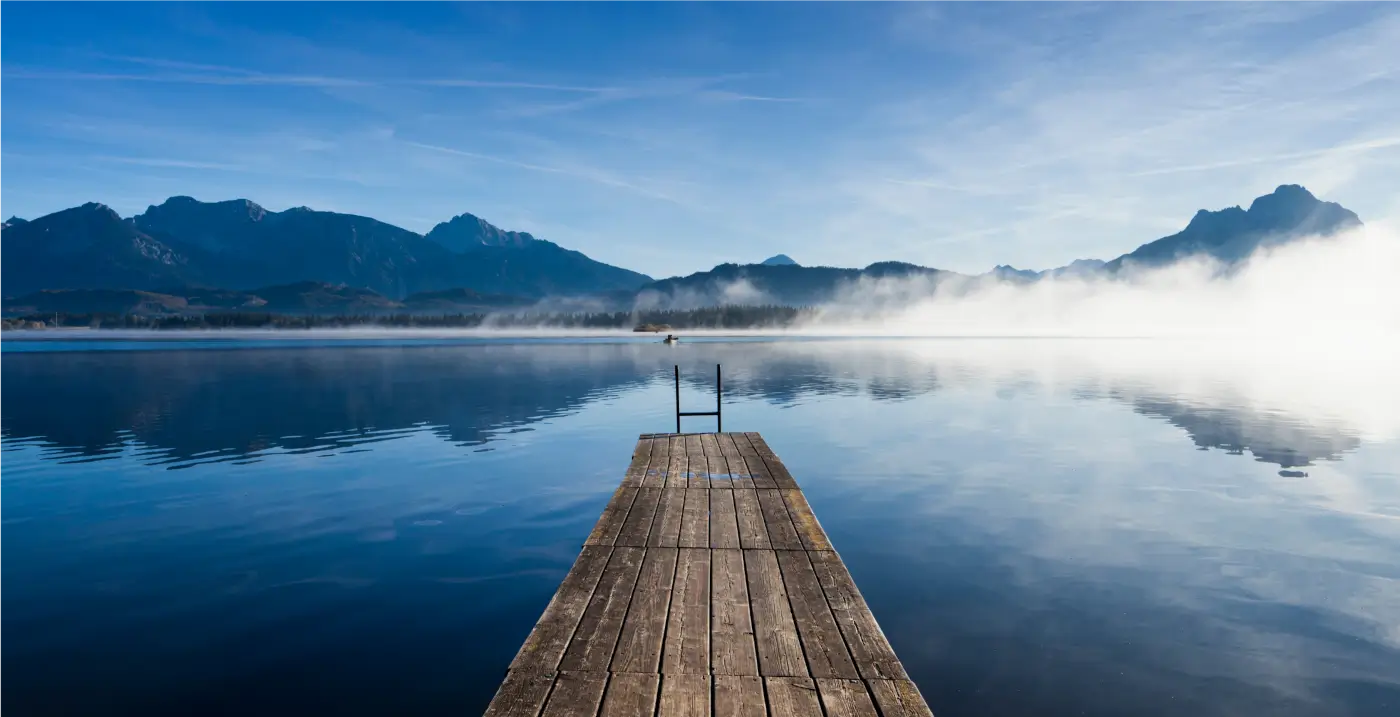 View of a mountain lake